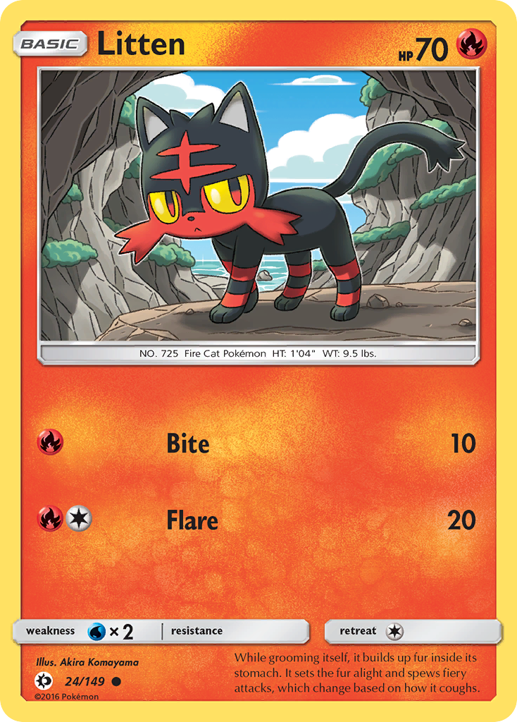 Litten (24/149) [Sun & Moon: Base Set] | Mega City Incorporated