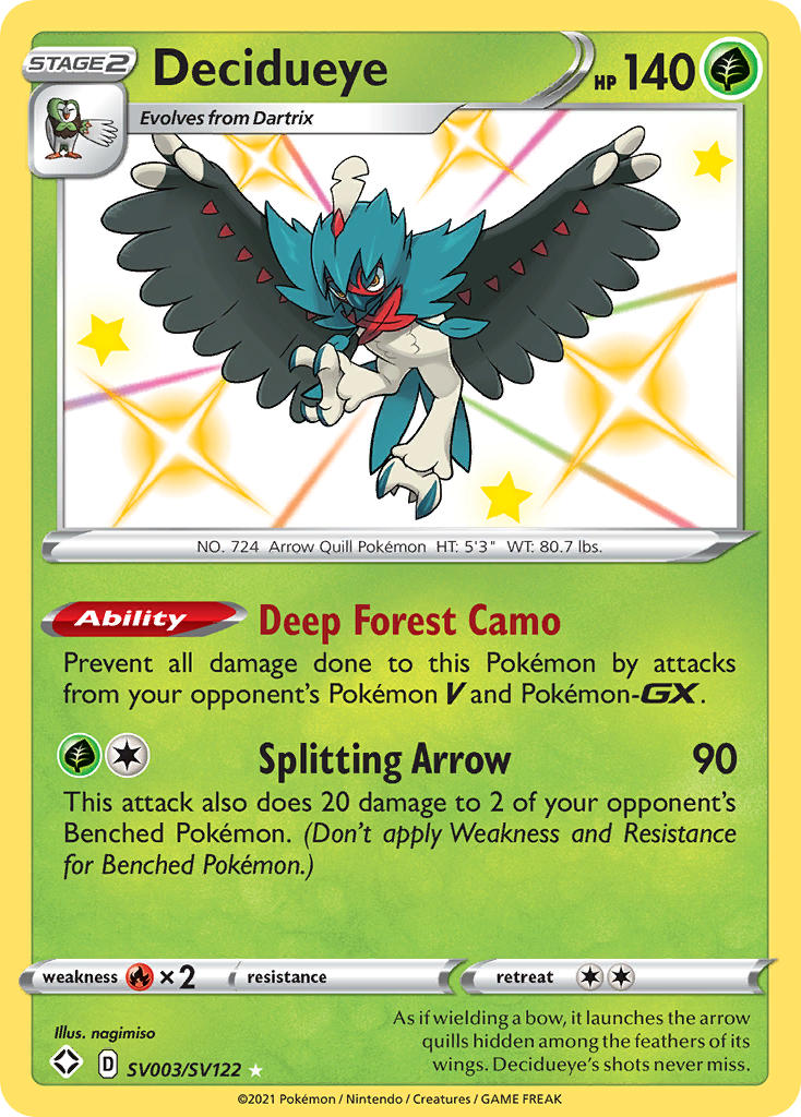 Decidueye (SV003/SV122) [Sword & Shield: Shining Fates] | Mega City Incorporated