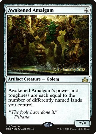 Awakened Amalgam [Rivals of Ixalan Promos] | Mega City Incorporated