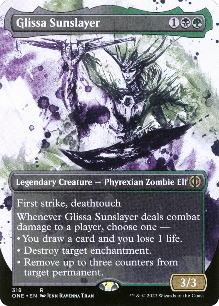 Glissa Sunslayer (Borderless Ichor) [Phyrexia: All Will Be One] | Mega City Incorporated