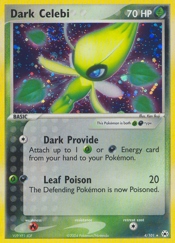 Dark Celebi (4/101) [EX: Hidden Legends] | Mega City Incorporated