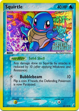 Squirtle (64/100) (Stamped) [EX: Crystal Guardians] | Mega City Incorporated