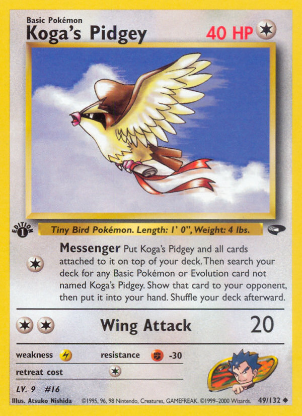 Koga's Pidgey (49/132) [Gym Challenge 1st Edition] | Mega City Incorporated