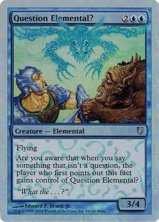 Question Elemental? (Alternate Foil) [Unhinged] | Mega City Incorporated