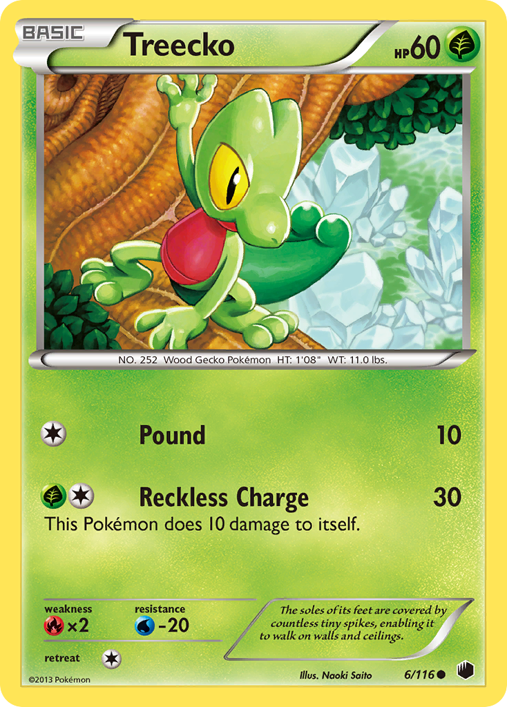 Treecko (6/116) [Black & White: Plasma Freeze] | Mega City Incorporated