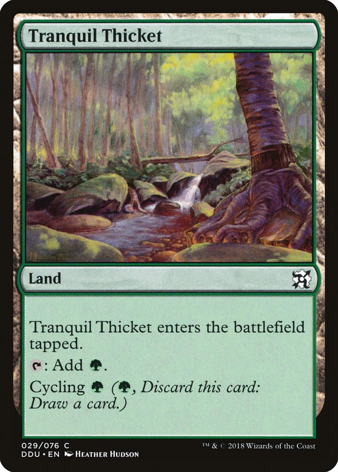 Tranquil Thicket [Duel Decks: Elves vs. Inventors] | Mega City Incorporated