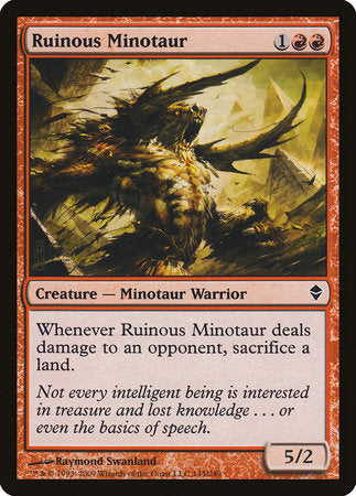 Ruinous Minotaur [Zendikar] | Mega City Incorporated