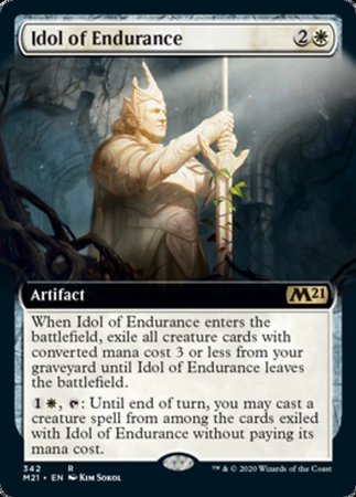 Idol of Endurance (Extended Art) [Core Set 2021] | Mega City Incorporated