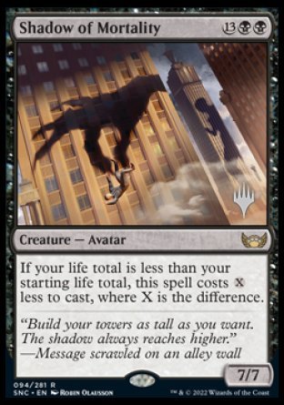 Shadow of Mortality (Promo Pack) [Streets of New Capenna Promos] | Mega City Incorporated