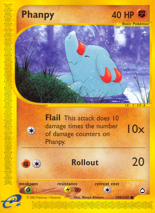 Phanpy (100/147) [Aquapolis] | Mega City Incorporated