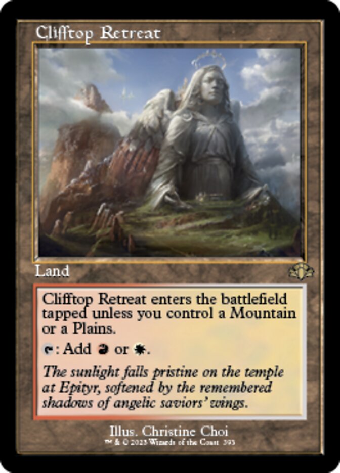 Clifftop Retreat (Retro) [Dominaria Remastered] | Mega City Incorporated