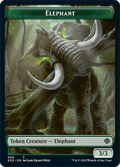 Elephant // Thopter Double-Sided Token [Starter Commander Decks] | Mega City Incorporated