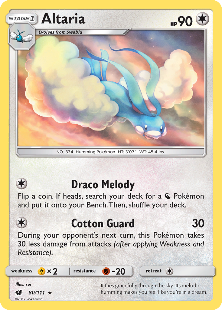 Altaria (80/111) [Sun & Moon: Crimson Invasion] | Mega City Incorporated
