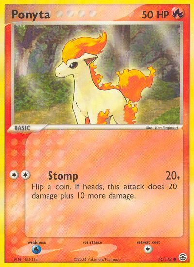 Ponyta (76/112) [EX: FireRed & LeafGreen] | Mega City Incorporated