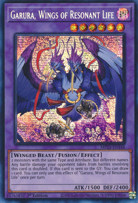 Garura, Wings of Resonant Life [MP23-EN148] Prismatic Secret Rare | Mega City Incorporated