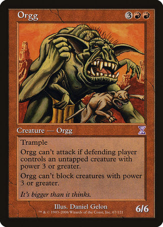 Orgg [Time Spiral Timeshifted] | Mega City Incorporated