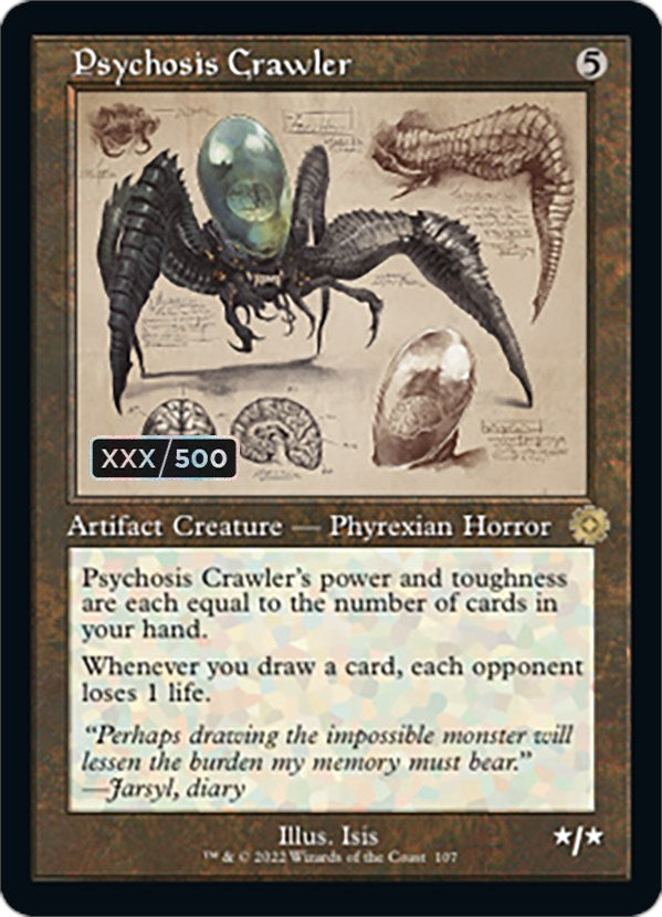 Psychosis Crawler (Retro Schematic) (Serial Numbered) [The Brothers' War Retro Artifacts] | Mega City Incorporated