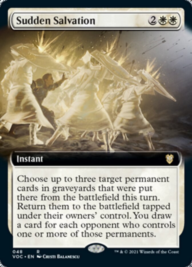 Sudden Salvation (Extended) [Innistrad: Crimson Vow Commander] | Mega City Incorporated