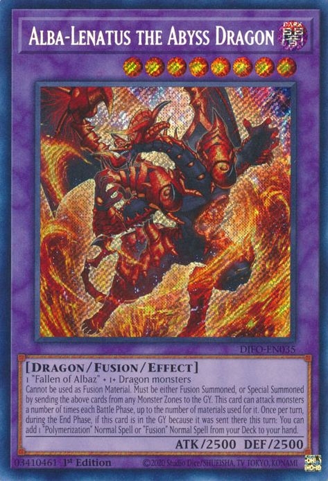 Alba-Lenatus the Abyss Dragon [DIFO-EN035] Secret Rare | Mega City Incorporated