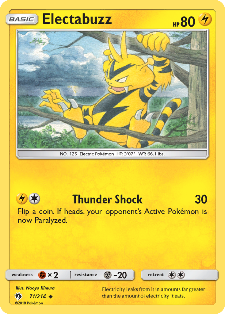 Electabuzz (71/214) [Sun & Moon: Lost Thunder] | Mega City Incorporated