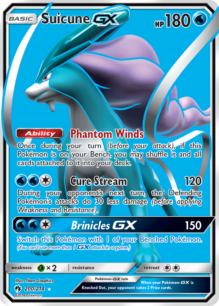 Suicune GX (200/214) [Sun & Moon: Lost Thunder] | Mega City Incorporated