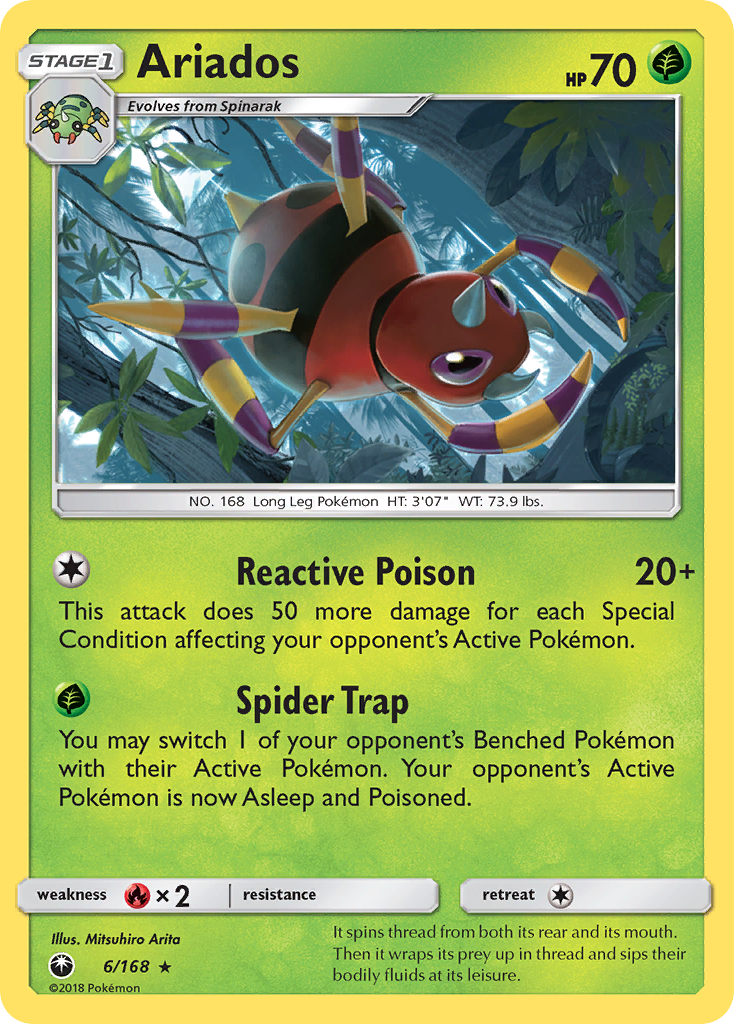 Ariados (6/168) [Sun & Moon: Celestial Storm] | Mega City Incorporated