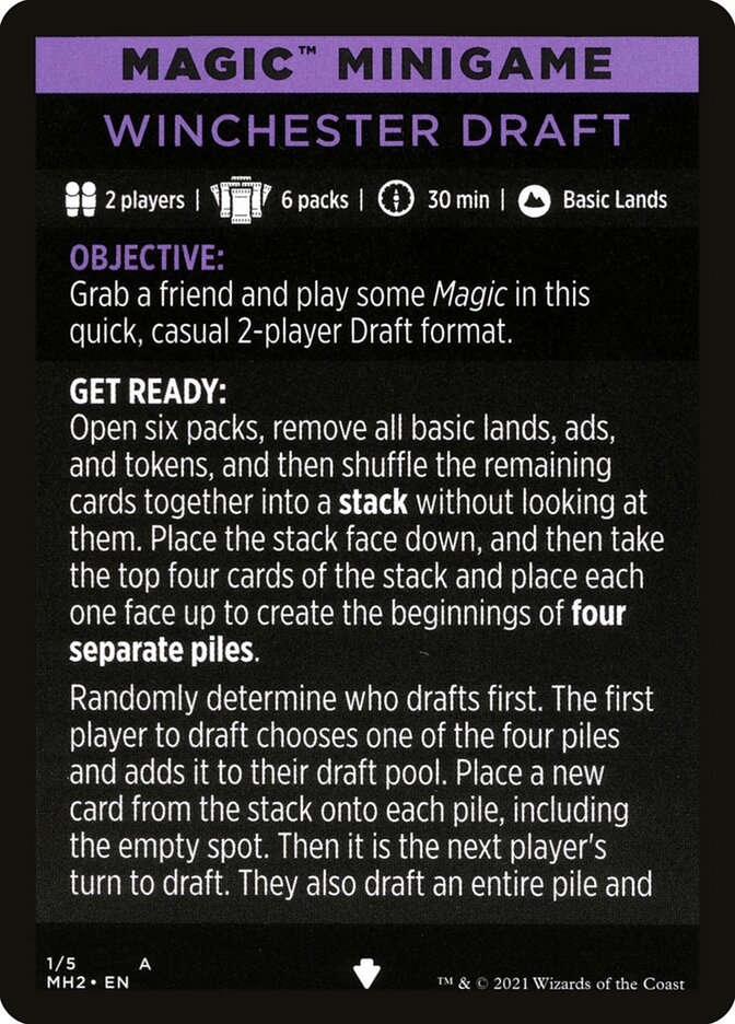 Winchester Draft (Magic Minigame) [Modern Horizons 2 Minigame] | Mega City Incorporated