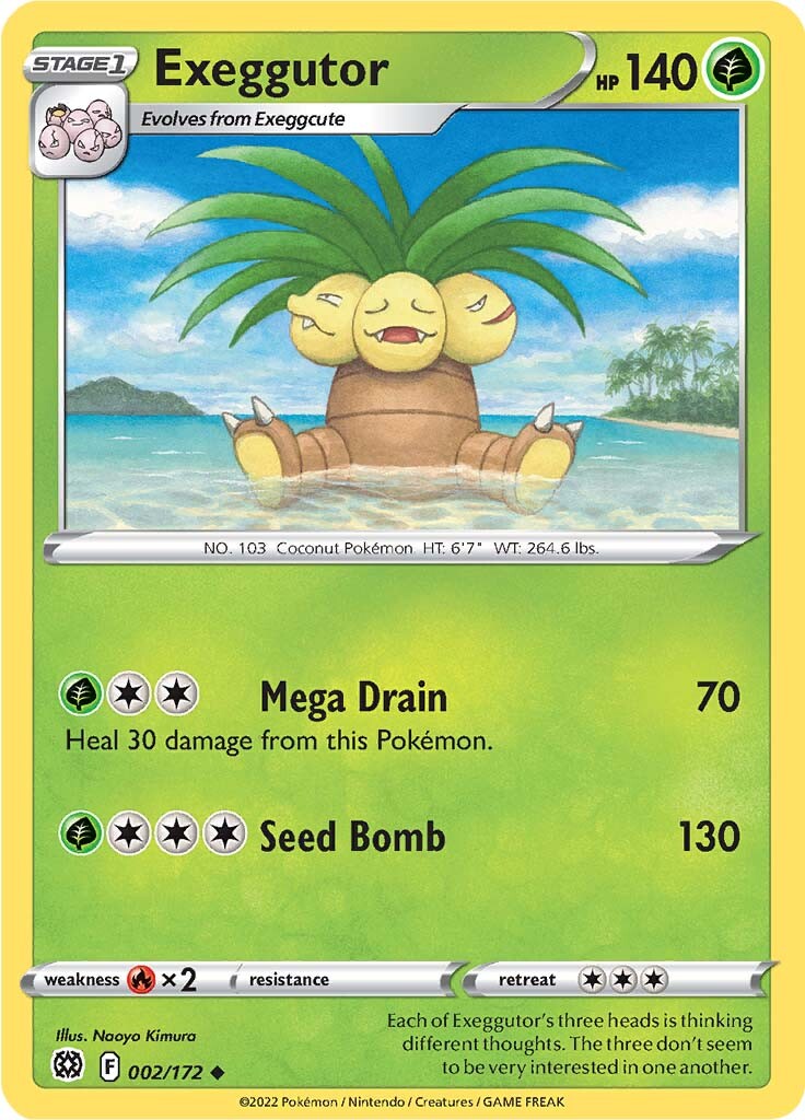 Exeggutor (002/172) [Sword & Shield: Brilliant Stars] | Mega City Incorporated