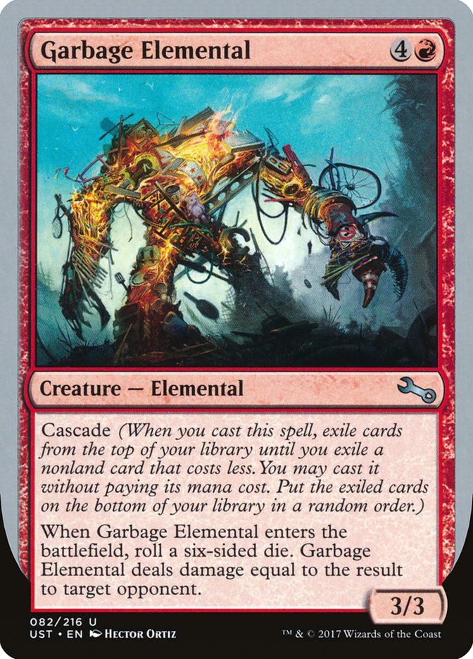 Garbage Elemental (3/3 Creature) [Unstable] | Mega City Incorporated