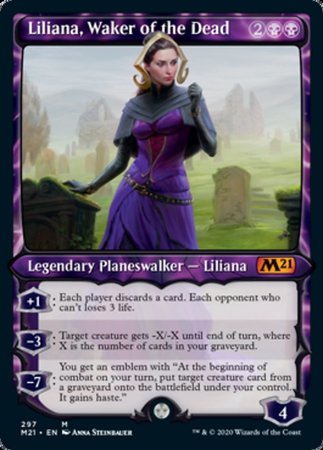 Liliana, Waker of the Dead (Showcase) [Core Set 2021] | Mega City Incorporated