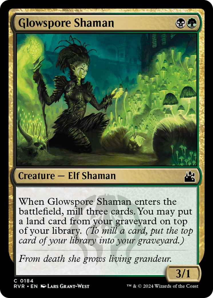 Glowspore Shaman [Ravnica Remastered] | Mega City Incorporated