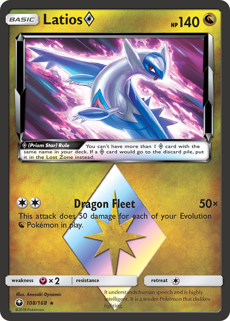 Latios (108/168) (Prism Star) [Sun & Moon: Celestial Storm] | Mega City Incorporated