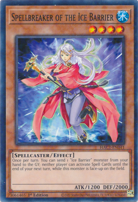 Spellbreaker of the Ice Barrier (Duel Terminal) [HAC1-EN041] Common | Mega City Incorporated