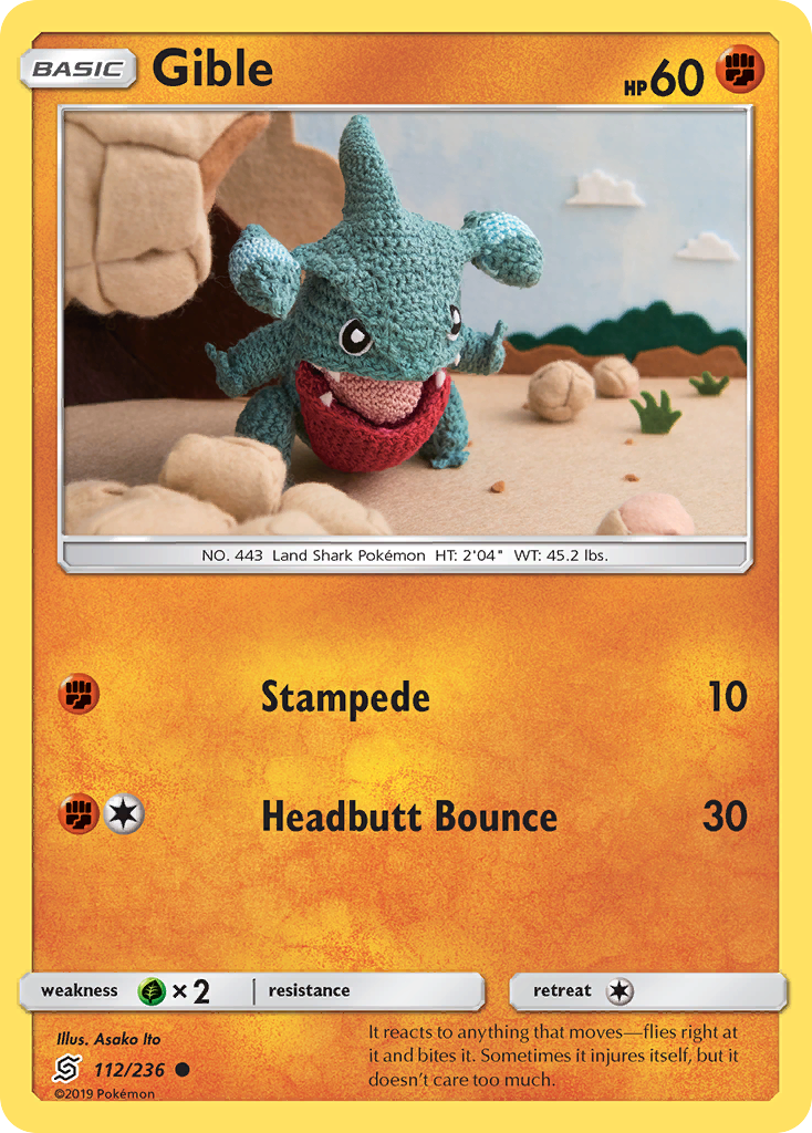 Gible (112/236) [Sun & Moon: Unified Minds] | Mega City Incorporated