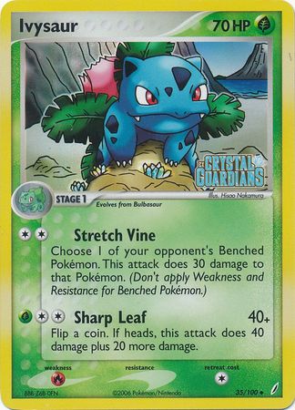 Ivysaur (35/100) (Stamped) [EX: Crystal Guardians] | Mega City Incorporated