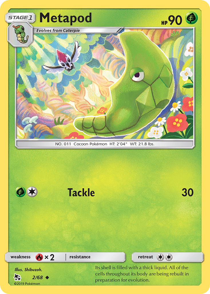 Metapod (2/68) [Sun & Moon: Hidden Fates] | Mega City Incorporated