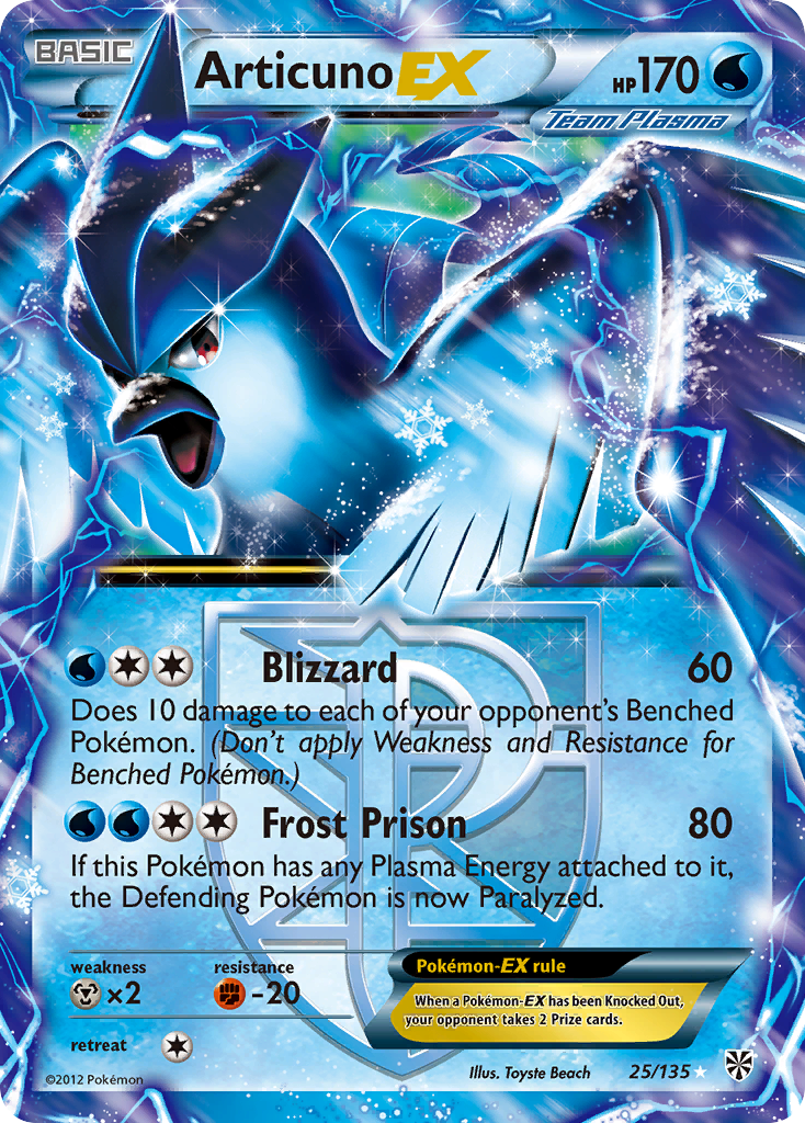 Articuno EX (25/135) [Black & White: Plasma Storm] | Mega City Incorporated