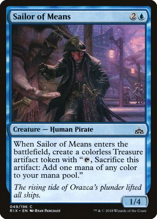 Sailor of Means [Rivals of Ixalan] | Mega City Incorporated