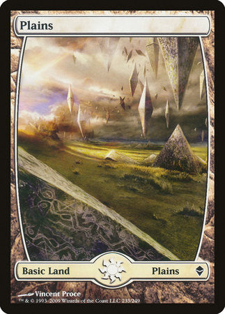 Plains (233) - Full Art [Zendikar] | Mega City Incorporated