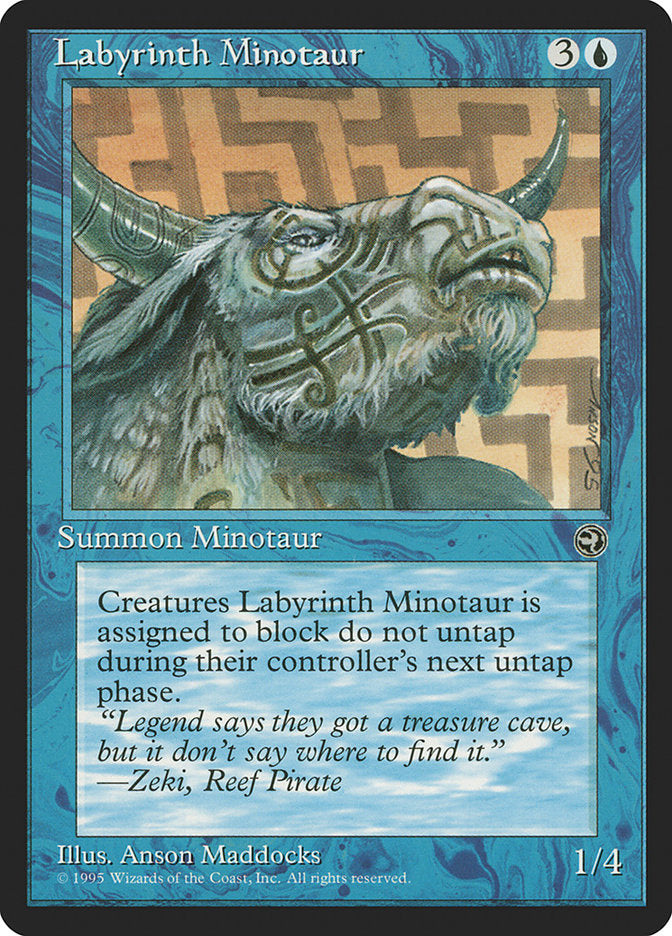 Labyrinth Minotaur (Zeki Flavor Text) [Homelands] | Mega City Incorporated