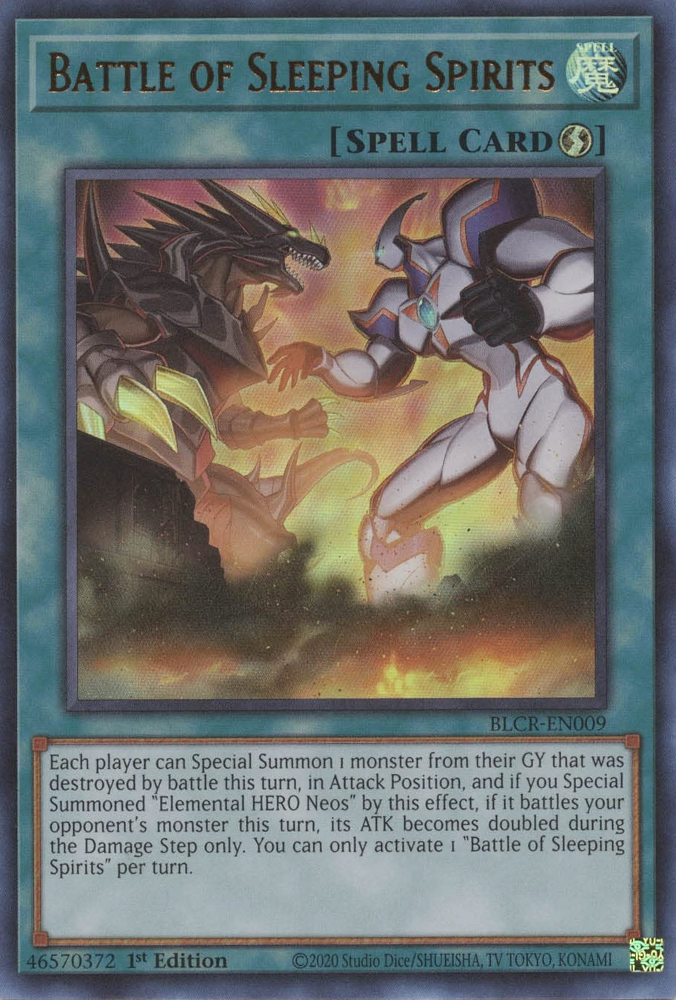 Battle of Sleeping Spirits [BLCR-EN009] Ultra Rare | Mega City Incorporated