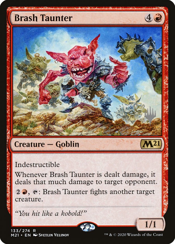 Brash Taunter (Promo Pack) [Core Set 2021 Promos] | Mega City Incorporated