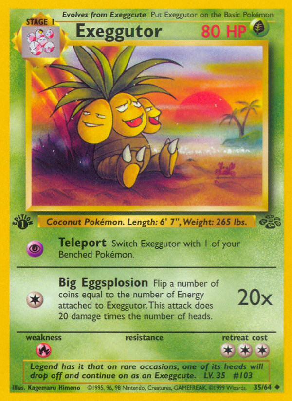 Exeggutor (35/64) [Jungle 1st Edition] | Mega City Incorporated