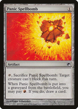 Panic Spellbomb [Scars of Mirrodin] | Mega City Incorporated