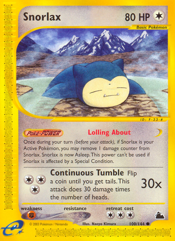 Snorlax (100/144) [Skyridge] | Mega City Incorporated