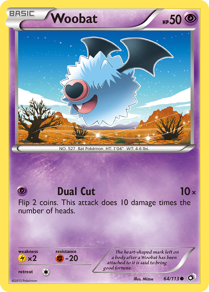 Woobat (64/113) [Black & White: Legendary Treasures] | Mega City Incorporated