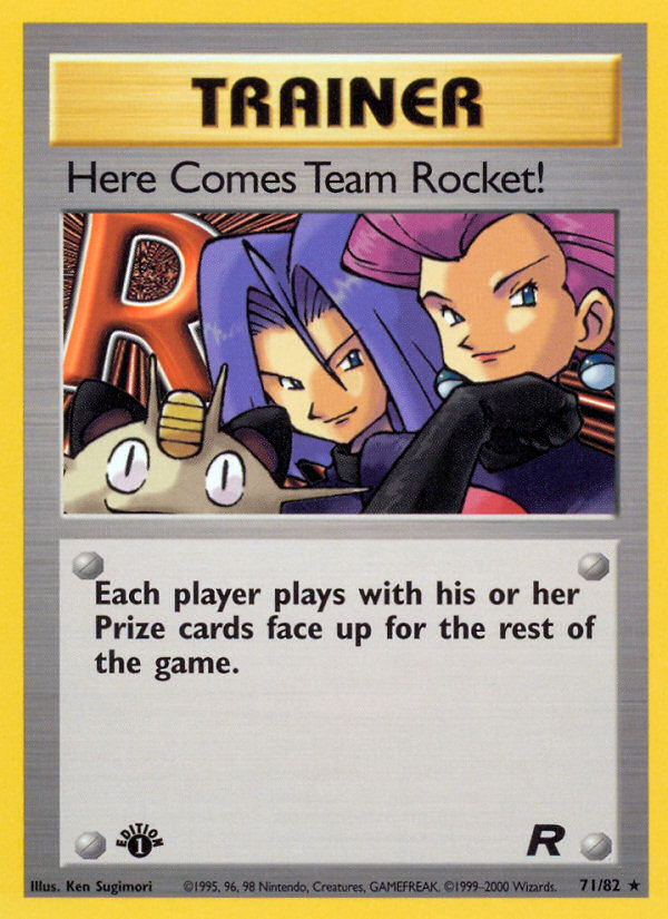 Here Comes Team Rocket! (71/82) [Team Rocket 1st Edition] | Mega City Incorporated