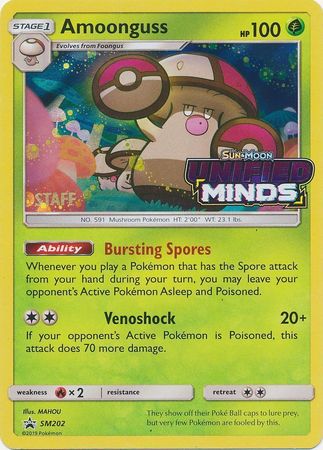 Amoonguss (SM202) (Staff Prerelease Promo) [Sun & Moon: Black Star Promos] | Mega City Incorporated