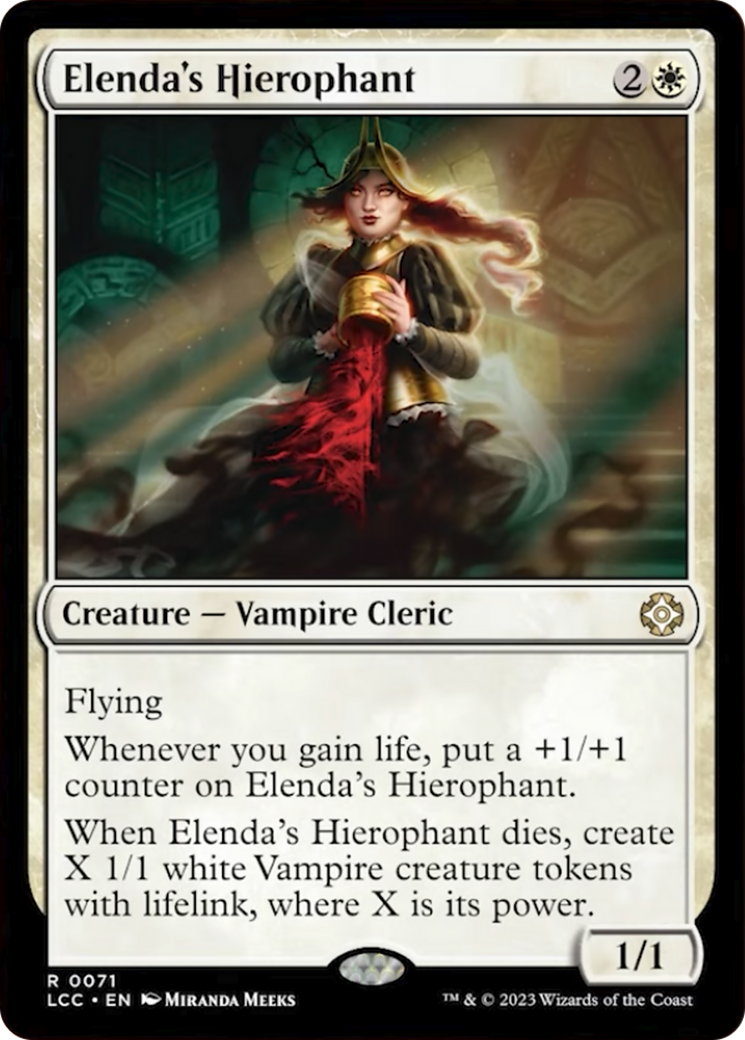 Elenda's Hierophant [The Lost Caverns of Ixalan Commander] | Mega City Incorporated