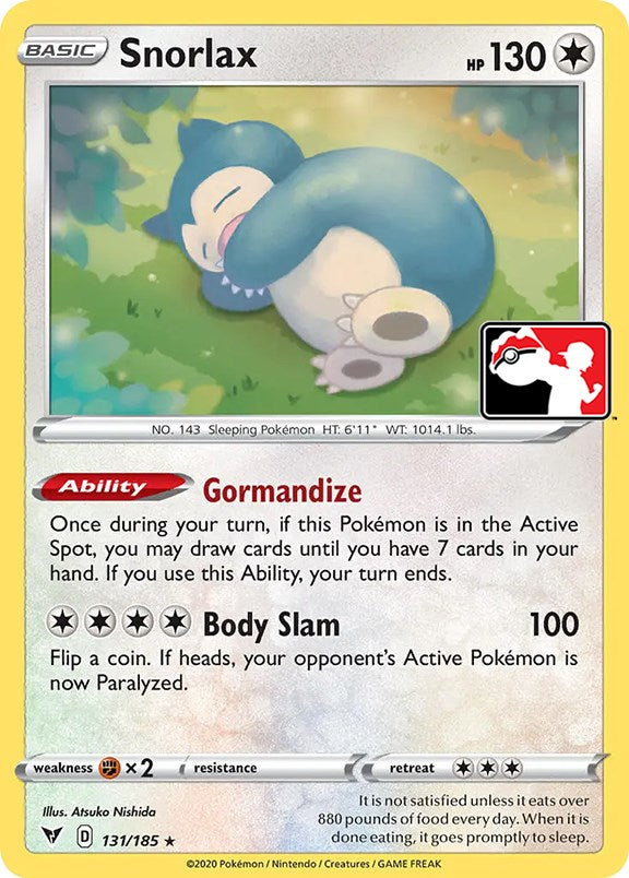 Snorlax (131/185) [Prize Pack Series One] | Mega City Incorporated